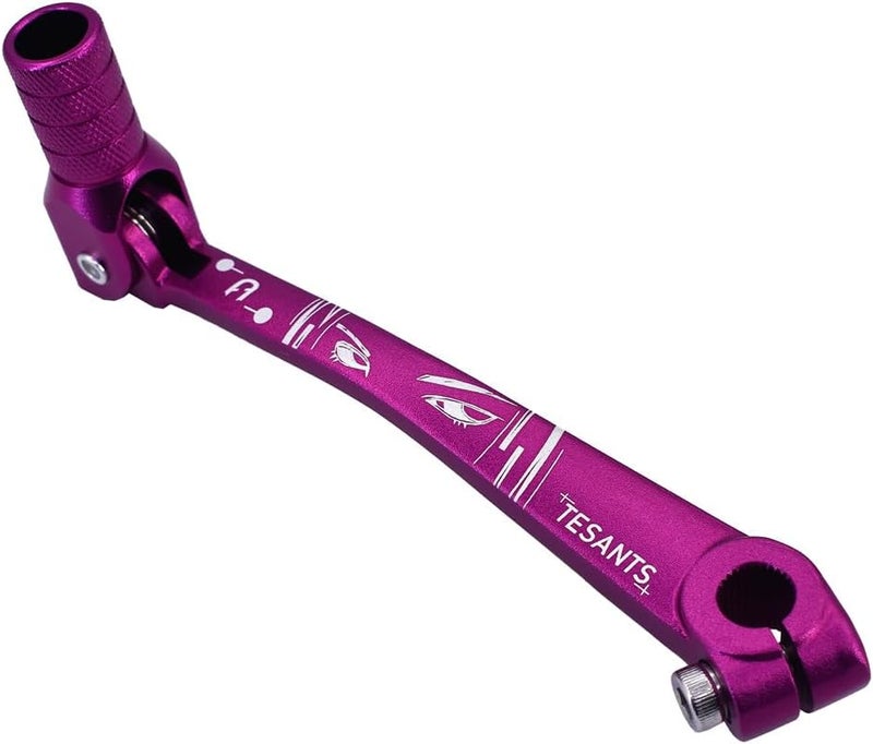 TESANTS Gear Shift Lever with Grips Circle Decor Replacement for 50cc 70cc 90cc 110cc 125cc SSR110 SSR125 TaoTao110 DB10 DB14 ATA SDG107 TTR50 Pit Dirt Bike (Purple) - Image 5